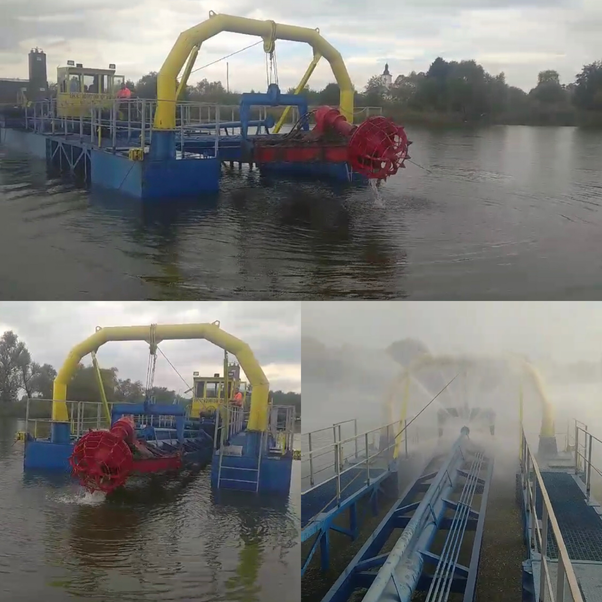 Dredging in Ukraine. Dredger HCC 1200 F GR produced by VVV-Spetstekhnika, Kherson. DTEK